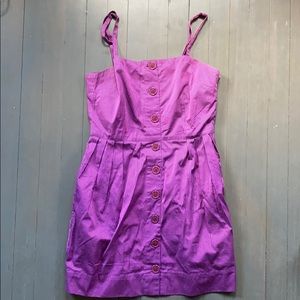 Ben Sherman magenta striped dress